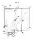 Fig. 15 - Projection apparatus with linear fresnel lens and transparent screen therefor