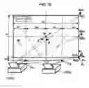 Fig. 16 - Projection apparatus with linear fresnel lens and transparent screen therefor