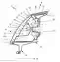 Fig. 01 - Vehicle illuminating device comprising an auxiliary reflector for lateral deflection of a light portion of a light source