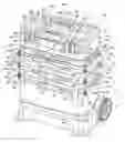 Fig. 01 - Rolling container assembly with mount structure