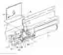 Fig. 01 - Device for securing a soft ending of the opening movement of a drawer