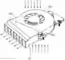 Fig. 01 - HEAT DISSIPATION DEVICE HAVING A FAN THEREON