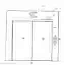 Fig. 01 - Wireless elevator hall fixtures integral with hall door frame