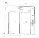 Fig. 02 - Wireless elevator hall fixtures integral with hall door frame
