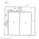 Fig. 03 - Wireless elevator hall fixtures integral with hall door frame