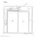Fig. 04 - Wireless elevator hall fixtures integral with hall door frame