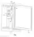 Fig. 02 - Wall-avoiding self-balancing mount for tilt positioning of a flat panel electronic display