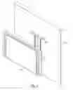 Fig. 03 - Wall-avoiding self-balancing mount for tilt positioning of a flat panel electronic display