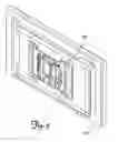 Fig. 06 - Wall-avoiding self-balancing mount for tilt positioning of a flat panel electronic display