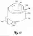 Fig. 17 - Wall-avoiding self-balancing mount for tilt positioning of a flat panel electronic display