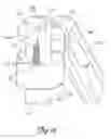 Fig. 27 - Wall-avoiding self-balancing mount for tilt positioning of a flat panel electronic display