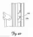 Fig. 41 - Wall-avoiding self-balancing mount for tilt positioning of a flat panel electronic display