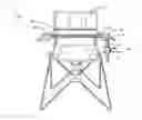 Fig. 01 - Collapsible Tray for Fold-Up Chair