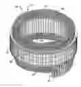 Fig. 01 - Polyphase stator for internally ventilated rotating electrical machine, and rotating electrical machine comprising such stator
