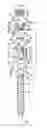 Fig. 01 - Bone anchors with longitudinal connecting member engaging inserts and closures for fixation and optional angulation