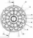Fig. 01 - Wheel for furniture roller with locking device