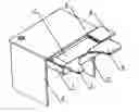Fig. 01 - COMPUTER DESK WITH A DRAWER CONNECTED WITH ELBOW SUPPORT BOARDS