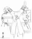 Fig. 09 - Golf bag or other shoulder-borne device having double strap to single strap convertibility