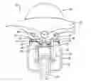 Fig. 01 - MOTORCYCLE WITH AN AUTOMATIC AIR DEFLECTOR