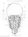 Fig. 01 - Screw-in LED bulb comprising a base having outwardly projecting nodes