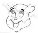 Fig. 01 - Changeable facial expression configuration and changeable facial expression garment composed thereof