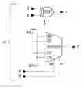 Fig. 01 - Universal two-input logic gate that is configurable and connectable in an integrated circuit by a single mask layer adjustment