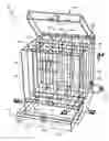 Fig. 01 - Rigid transparent tackle box with vertical storage for large-scale lures