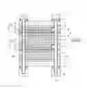 Fig. 01 - Fuel cell with stacked fuel cell units, space holding member, and fastening member