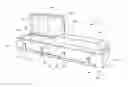 Fig. 01 - Casket assembly with nesting lids