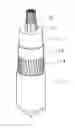 Fig. 01 - Method for providing an insulated electric high voltage DC cable or a high voltage DC termination or joint
