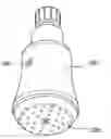 Fig. 01 - Water-saving shower head with extension utilizing air-pressure