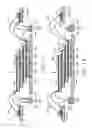Fig. 15 - Stacked chip package structure with leadframe having inner leads with transfer pad