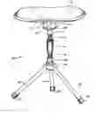 Fig. 01 - Portable, lightweight folding stool and carrying case