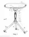 Fig. 02 - Portable, lightweight folding stool and carrying case