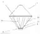 Fig. 01 - Optical system for a light emitting diode with collection, conduction, phosphor directing, and output means