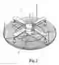 Fig. 02 - Lighting and heating assembly for a ceiling fan