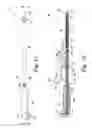 Fig. 12 - Instruments for installing multi-section intervertebral spinal implants