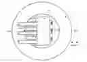 Fig. 01 - Annular Capacitor with power conversion components arranged and attached in manners uniquely allowed by the ring shaped form factor