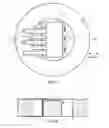 Fig. 02 - Annular Capacitor with power conversion components arranged and attached in manners uniquely allowed by the ring shaped form factor
