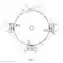 Fig. 07 - Annular Capacitor with power conversion components arranged and attached in manners uniquely allowed by the ring shaped form factor