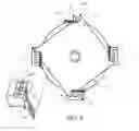 Fig. 08 - Annular Capacitor with power conversion components arranged and attached in manners uniquely allowed by the ring shaped form factor