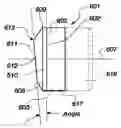 Fig. 01 - Non-parallel face polycrystalline diamond cutter and drilling tools so equipped
