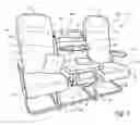Fig. 04 - Convertible passenger seat assembly