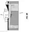 Fig. 15 - Flow through dispenser including improved guide structure