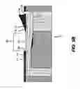 Fig. 15 - Liquid diverter for flow through drop dispenser