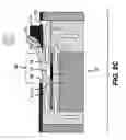 Fig. 25 - Liquid diverter for flow through drop dispenser