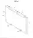 Fig. 09 - Liquid crystal display having a top case with first and second frame members that are physically separated