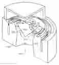 Fig. 01 - Electroacoustic transducing with a bridge phase plug