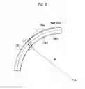 Fig. 03 - Curved optical waveguide in gap between electrodes device