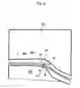 Fig. 10 - Curved optical waveguide in gap between electrodes device